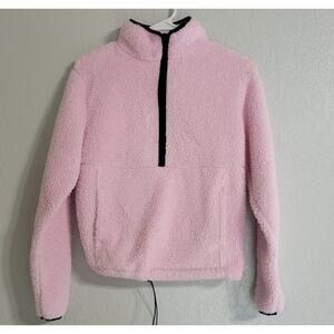 No Boundaries XS Fuzzy Half Zipper Hoodie